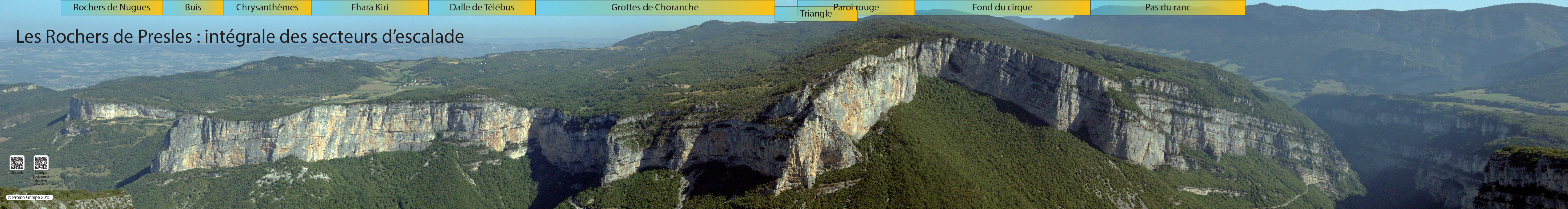 L'intÃ©grale des secteurs d'escalade des rochers de Presles